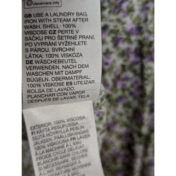 & Other Stories voluminous floral printed midi dress US 6 - Picture 5 of 9